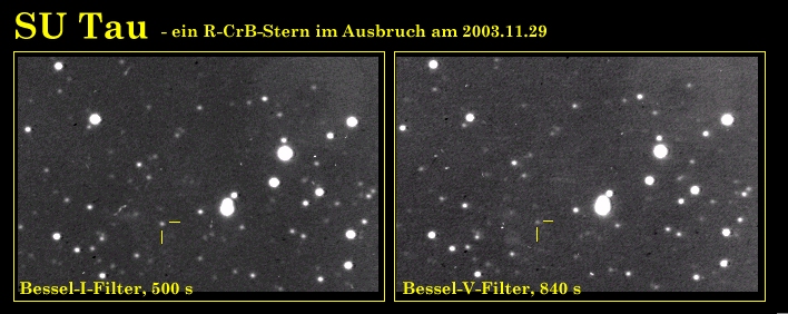 SU Tau in V+I-Filter am 29.11.2003 durch HGD